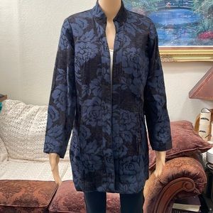 Molly & Max Petite Floral Brocade Coat
